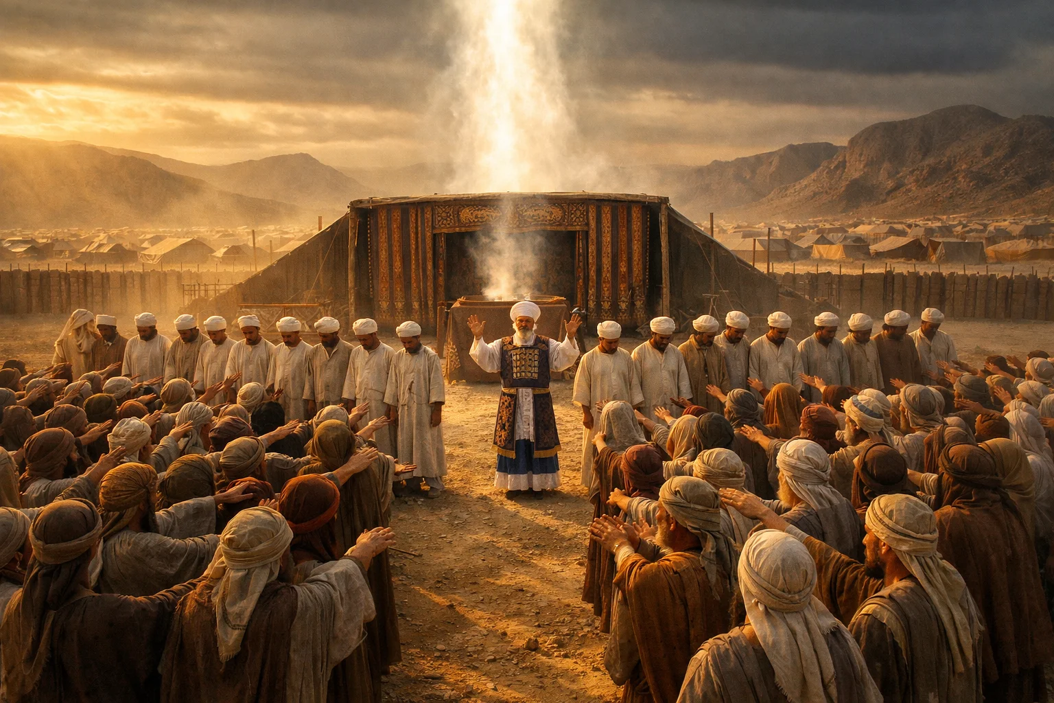 Israel Lays Hands on the Levites