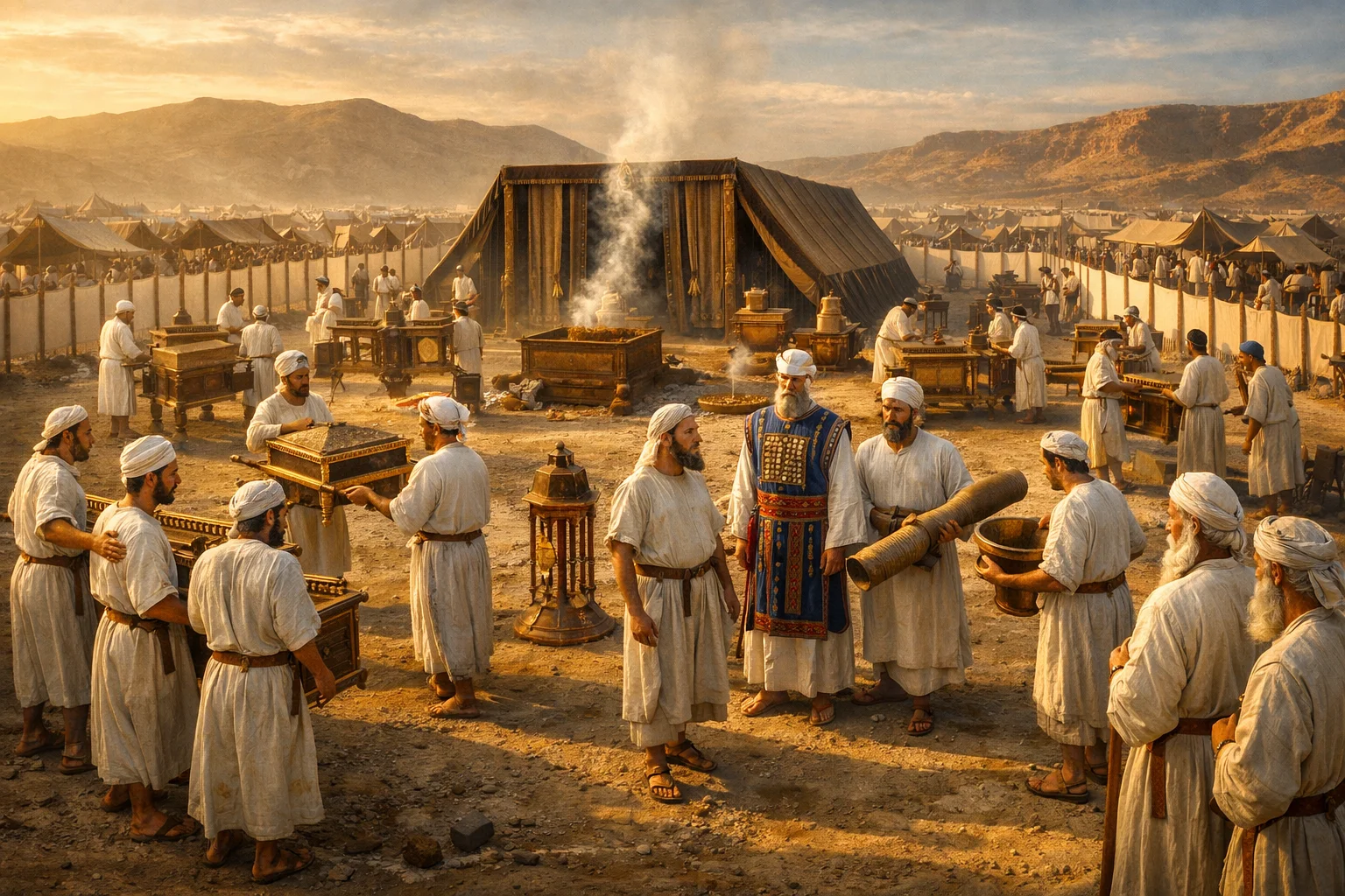 The Levites Begin Their Service