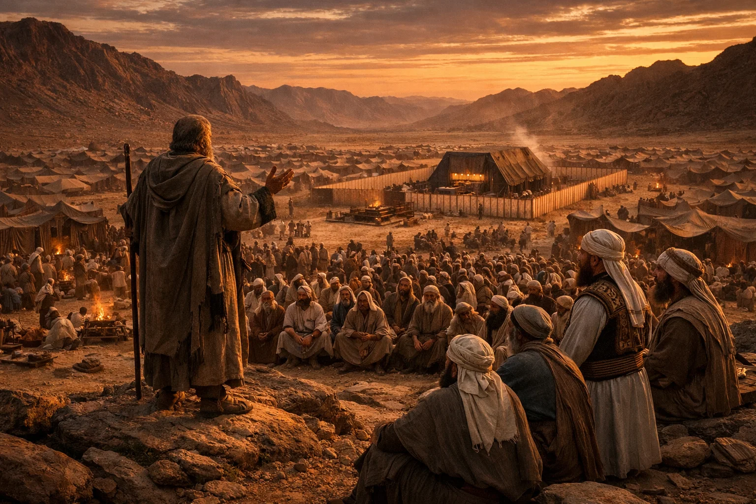 Moses Commands the Passover in Sinai