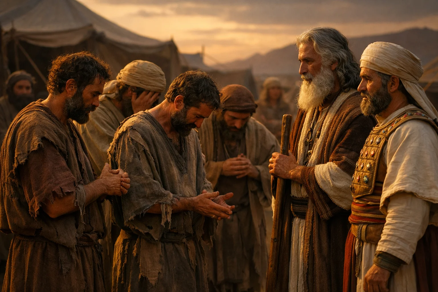 The Unclean Men Appeal to Moses