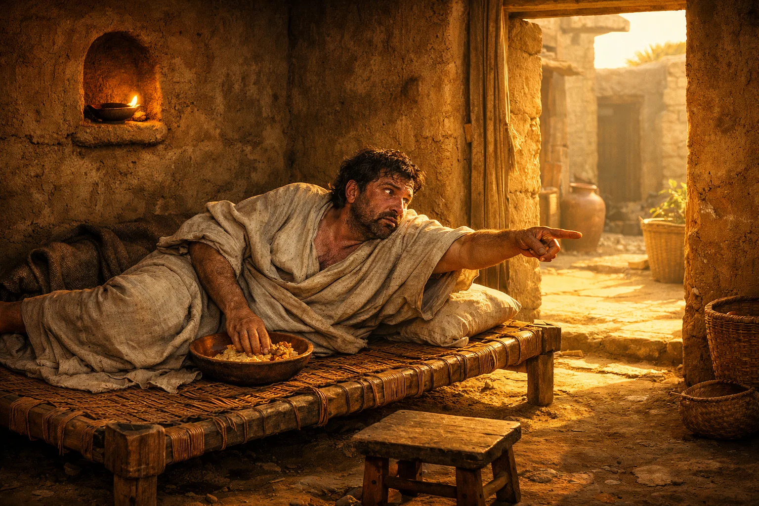 The Sluggard on His Bed