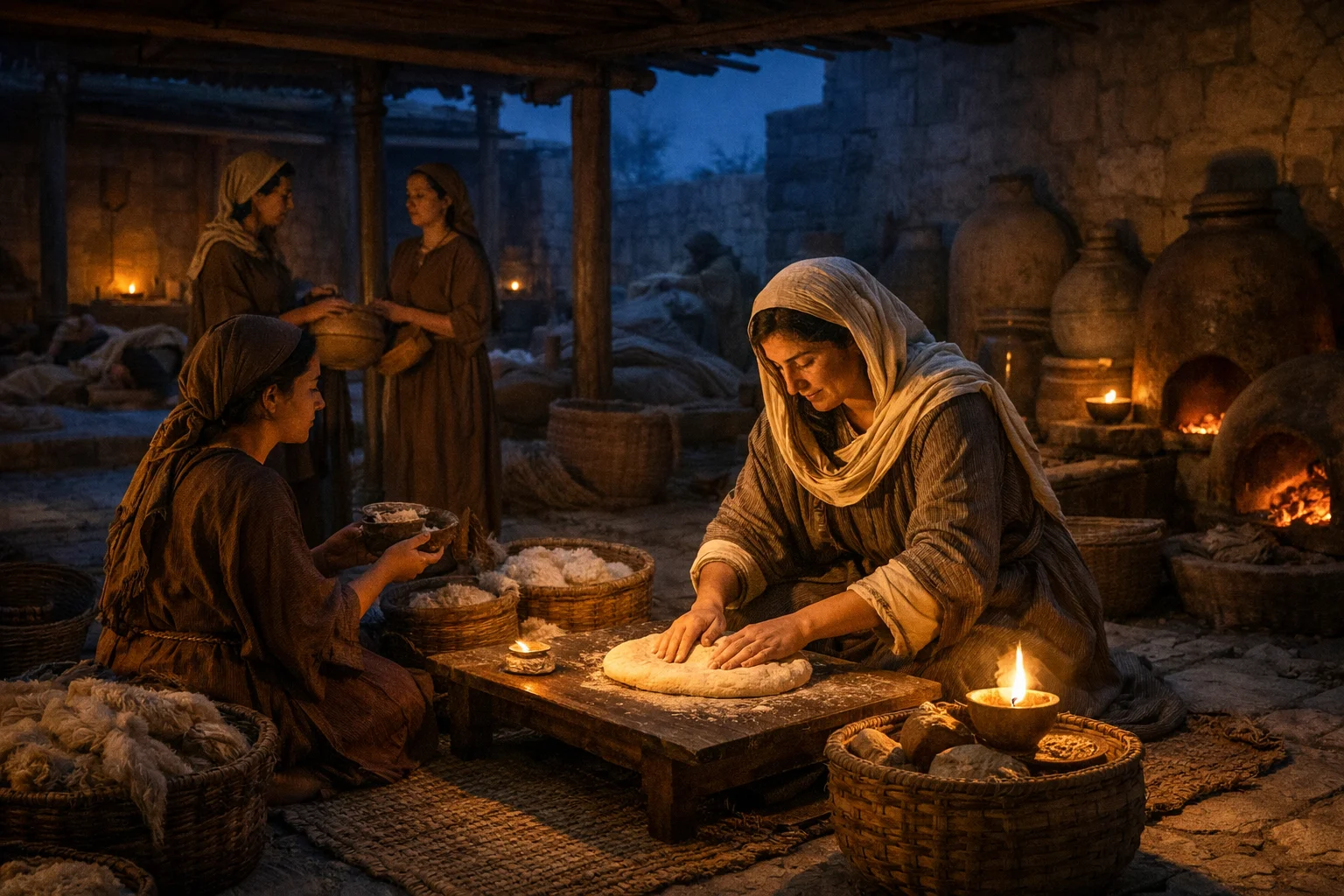 The Noble Woman Begins Her Work Before Dawn