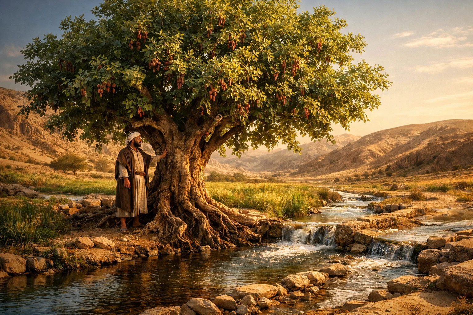 Tree by Streams of Water