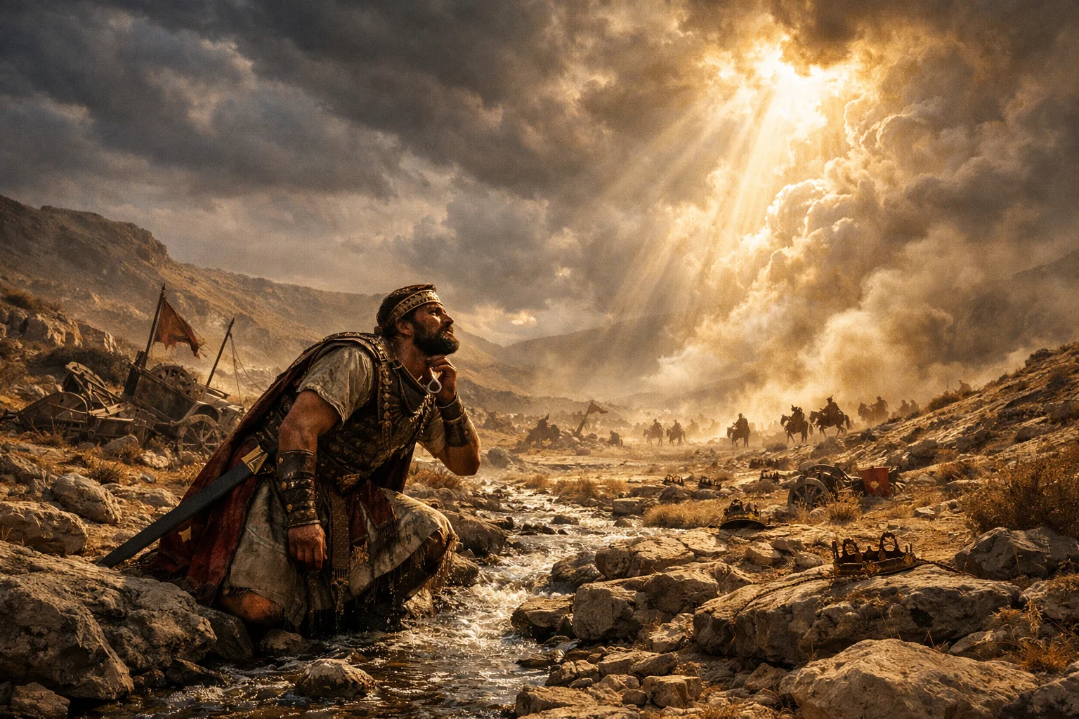 The Victorious Judge by the Brook