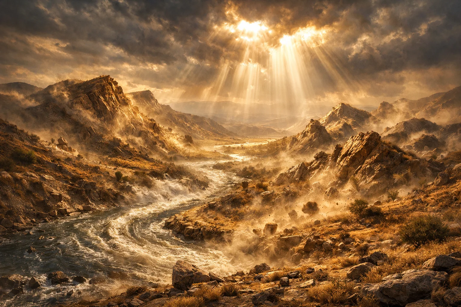 Jordan Turns Back and Mountains Leap