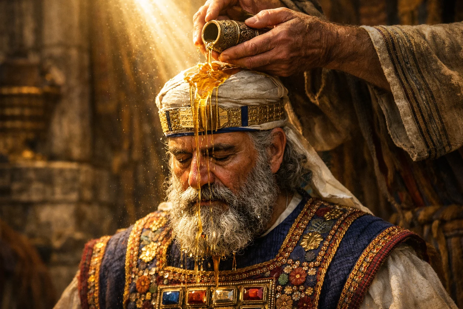 Oil Flowing on Aaron’s Beard