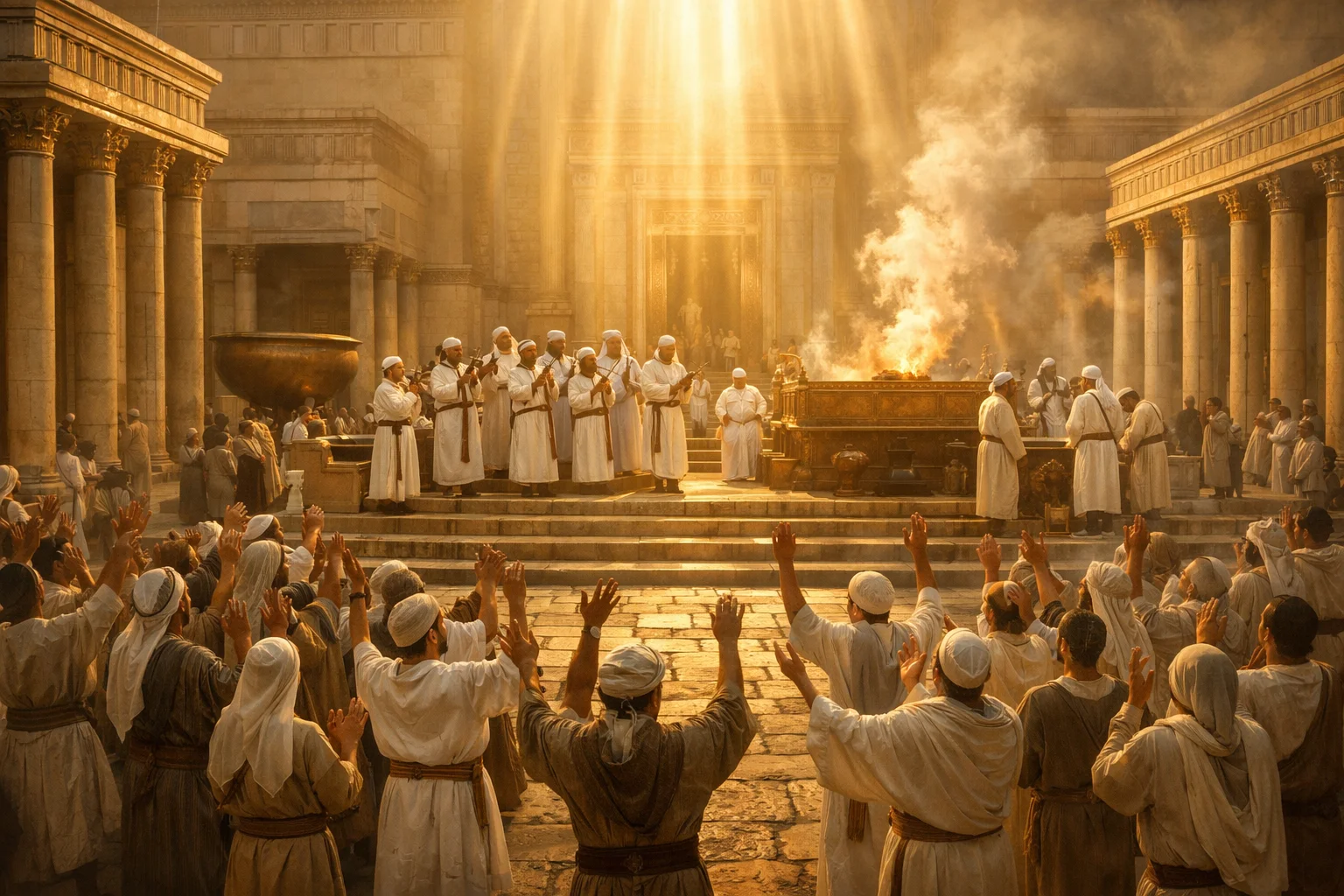 Praise in the Temple Courts