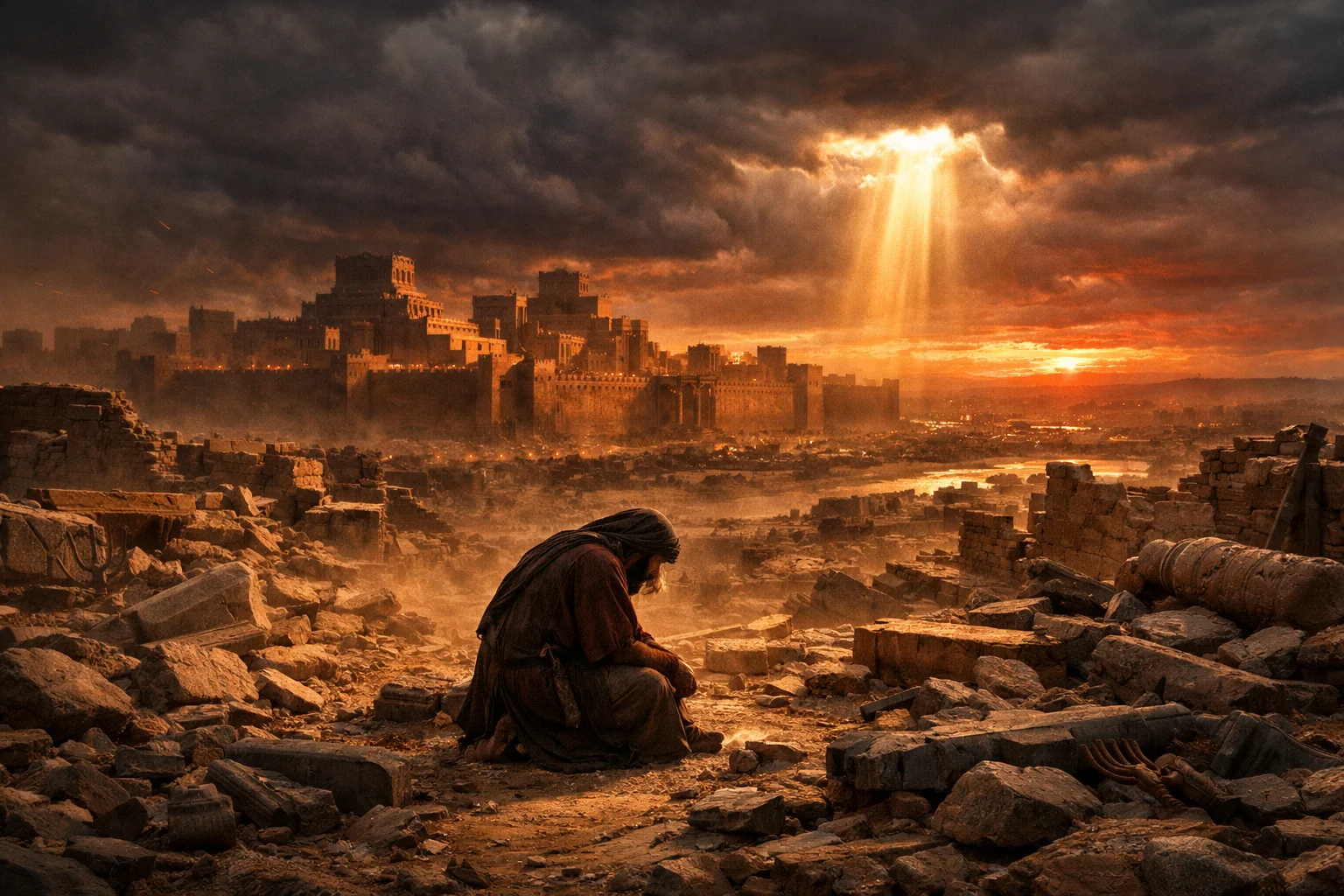 Cry for Ruined Jerusalem and Babylon’s Fall