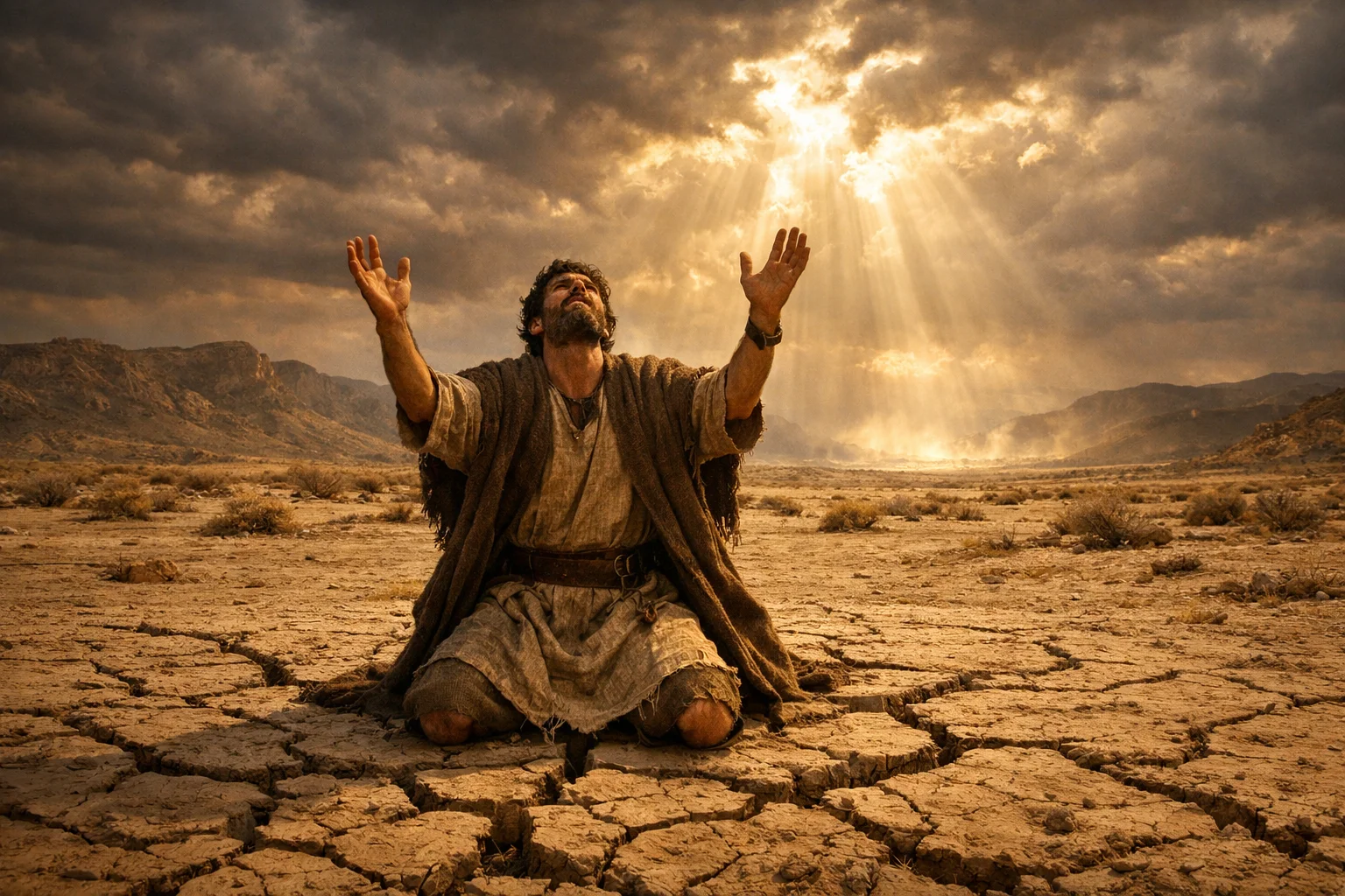 Hands Stretched Like Parched Land