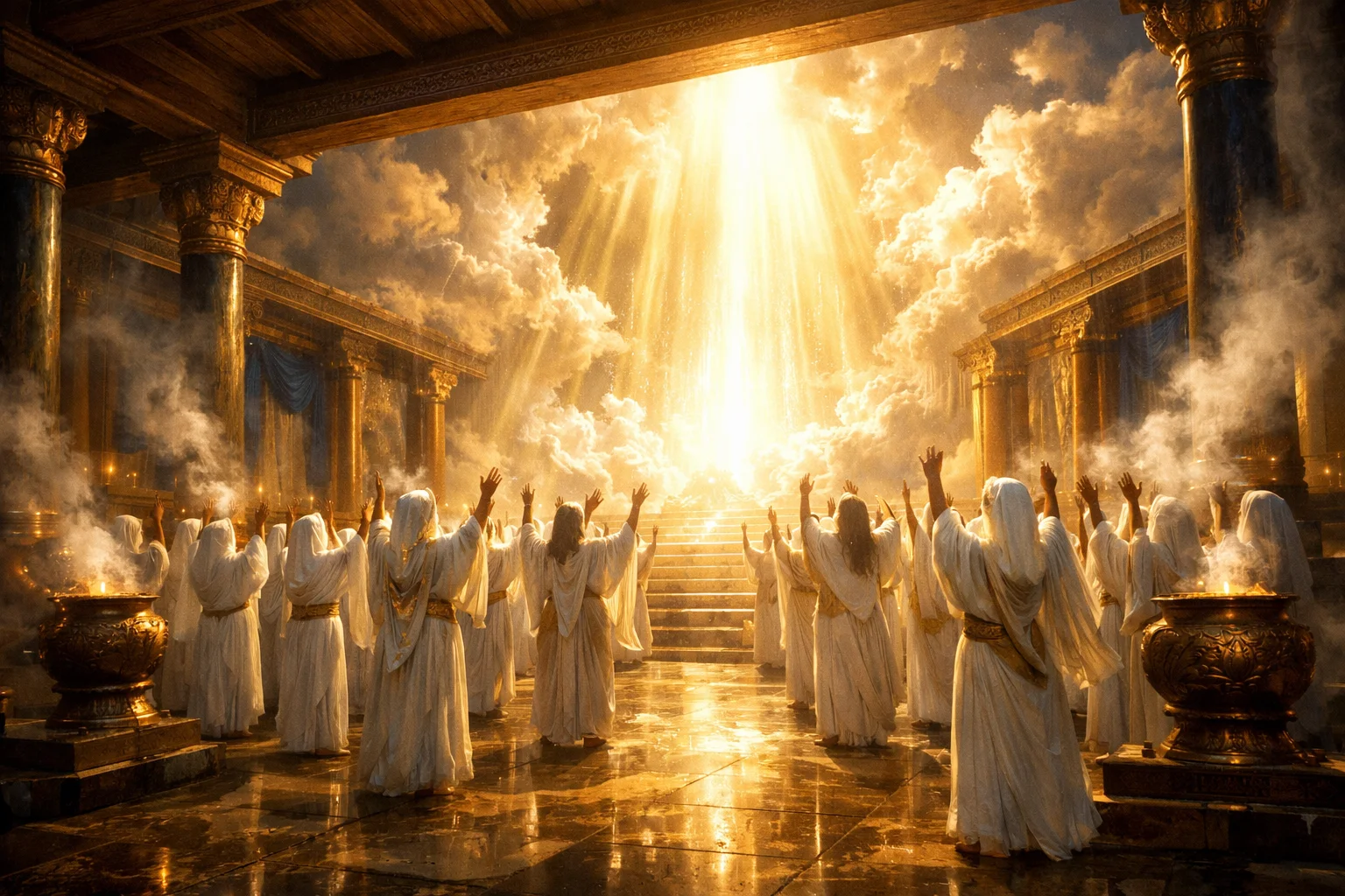 Heavenly Beings Ascribe Glory