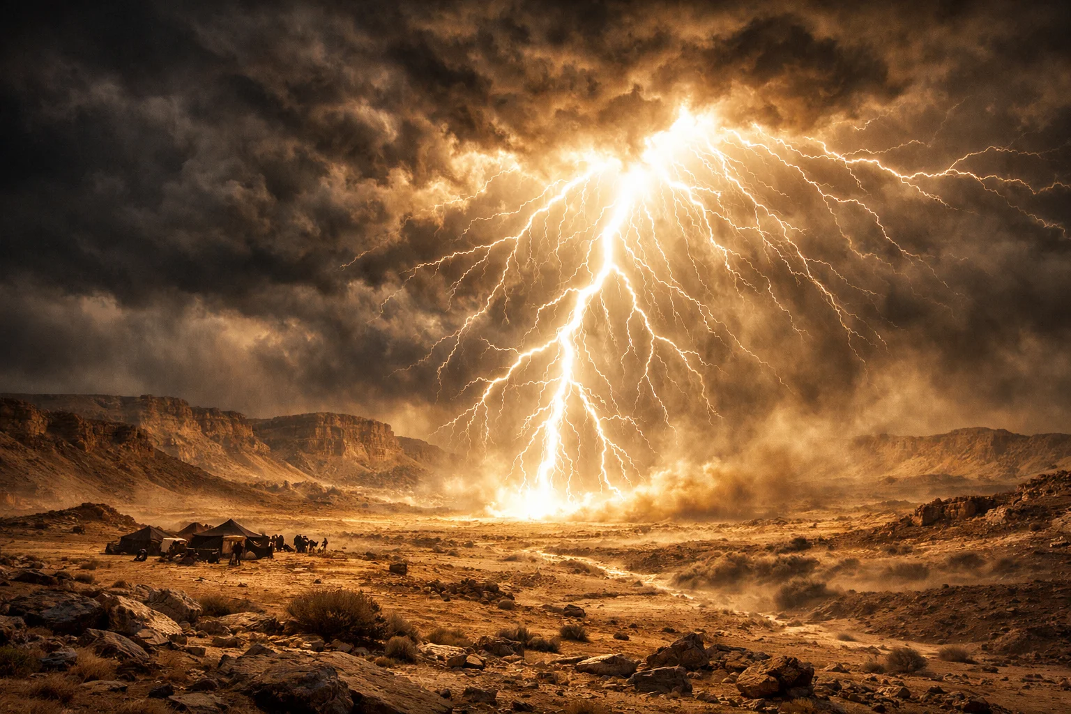 Lightning in the Desert of Kadesh