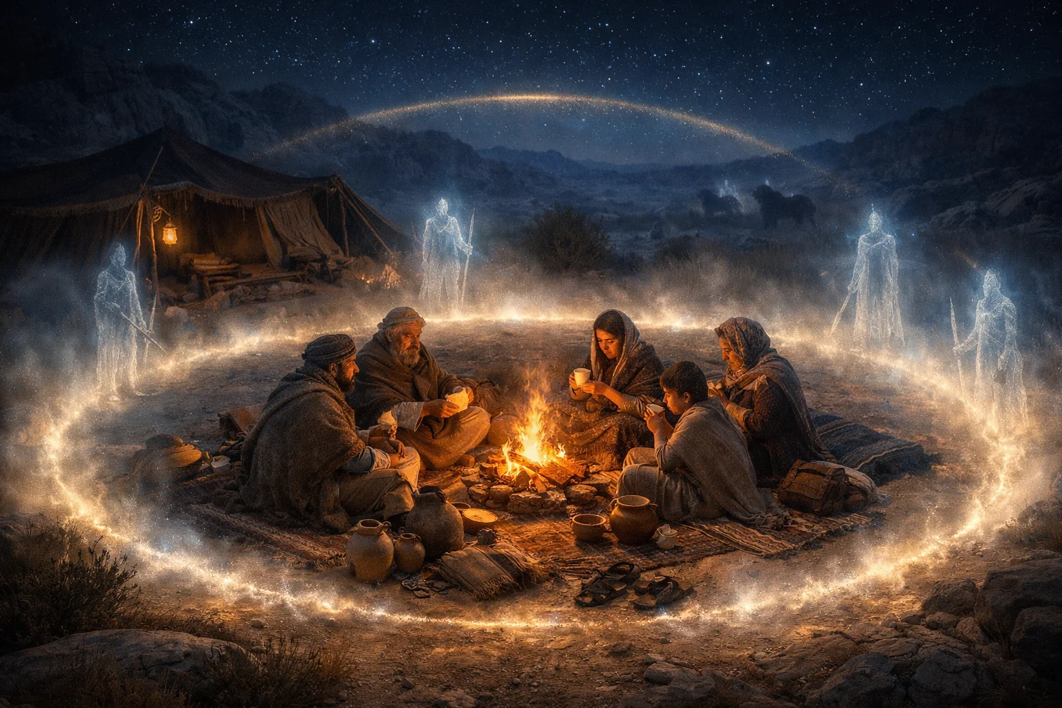 The Angel Encamps Around the Faithful