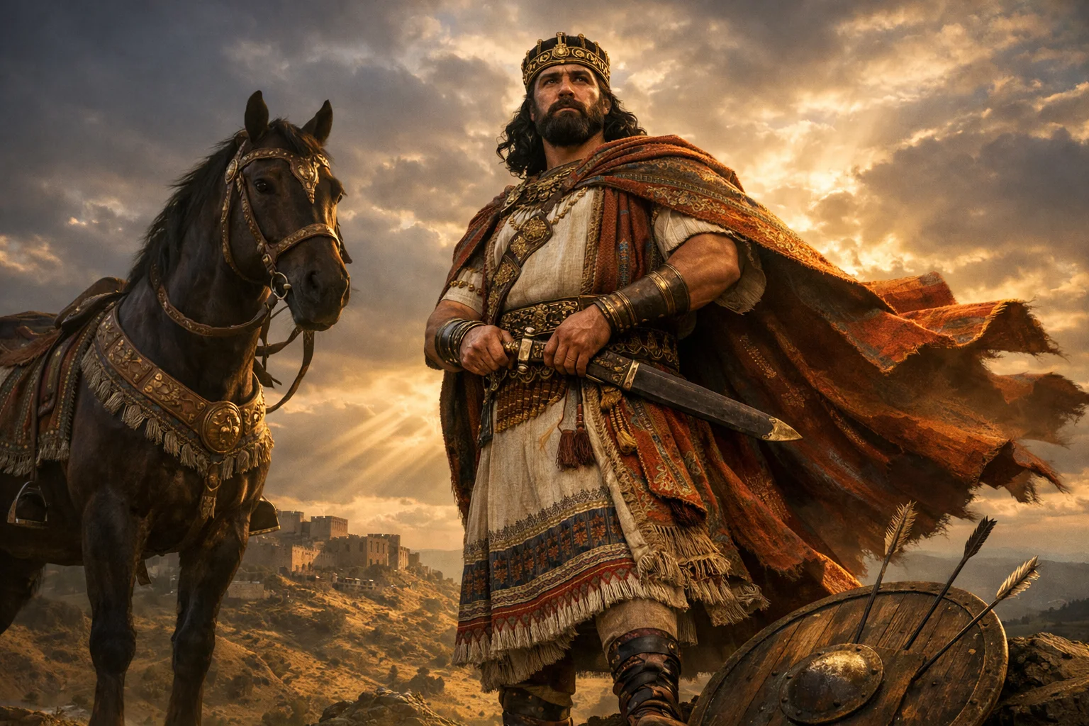 The King Girds His Sword