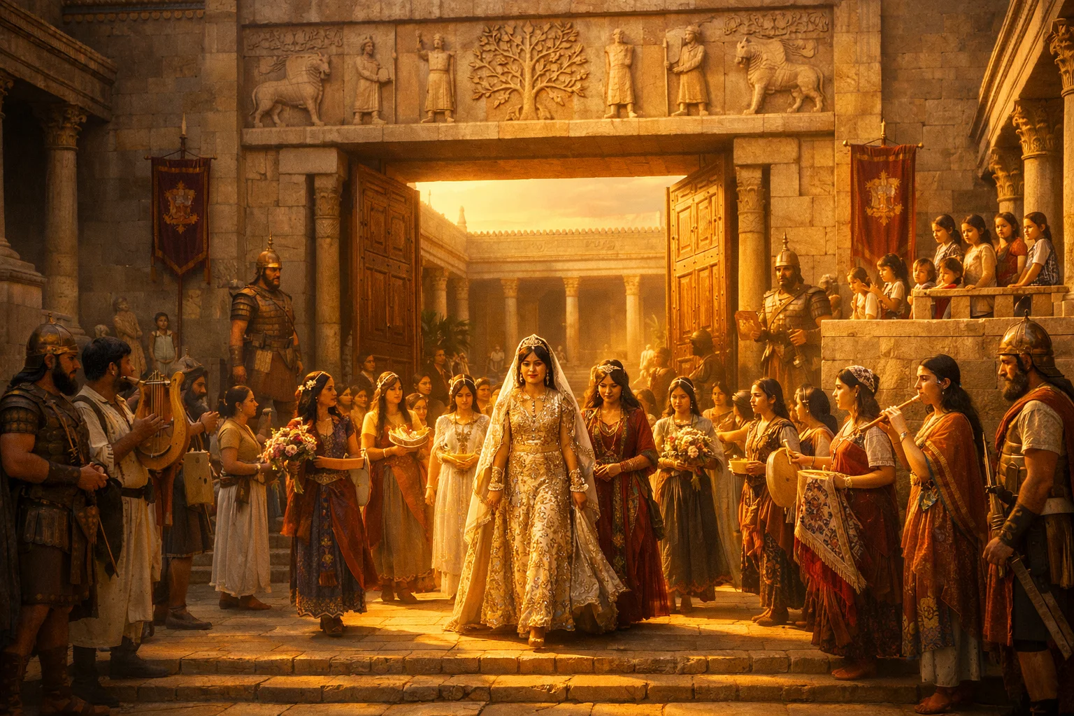 Joyful Procession into the Palace