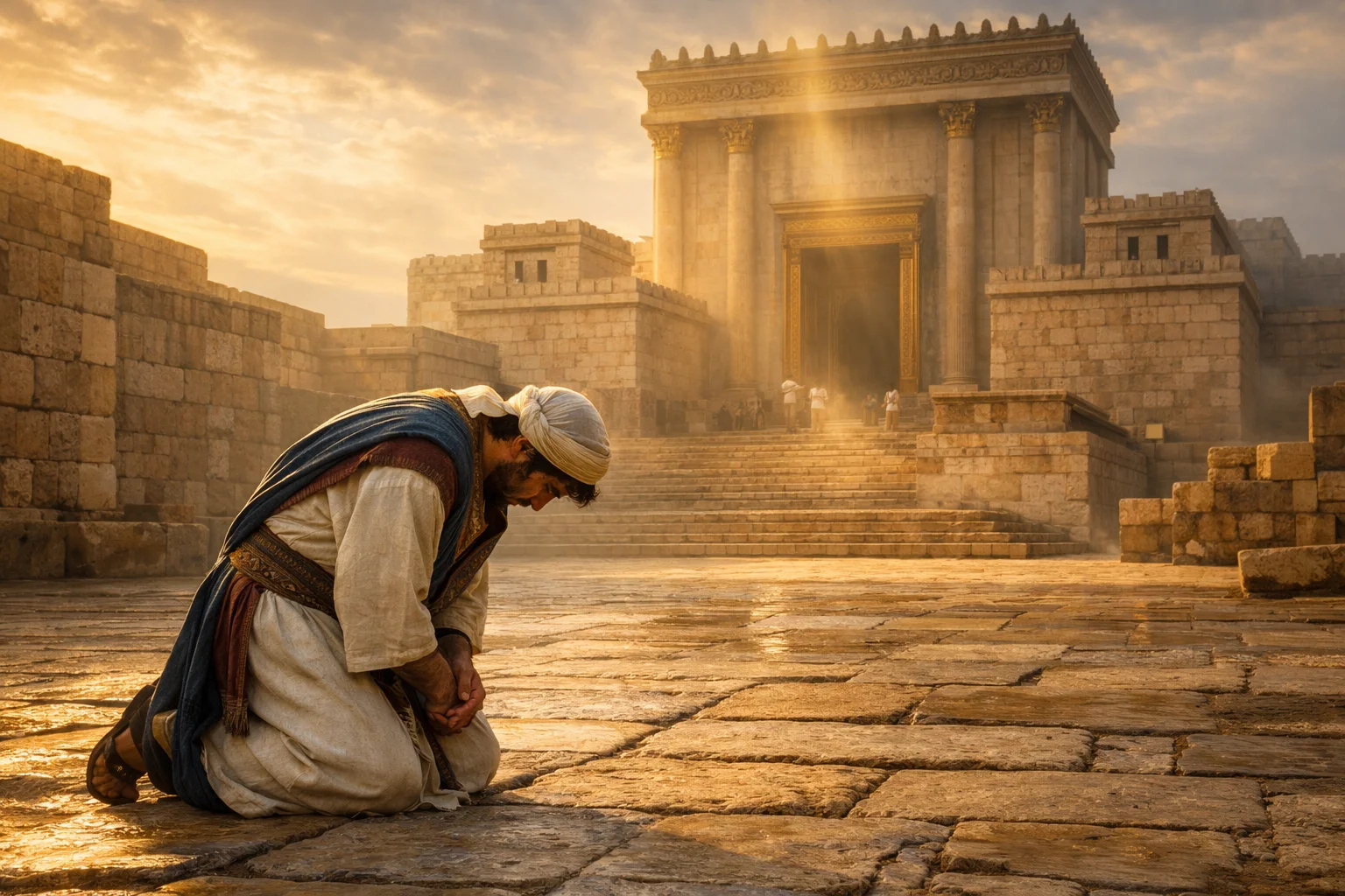 Bowing Toward the Holy Temple