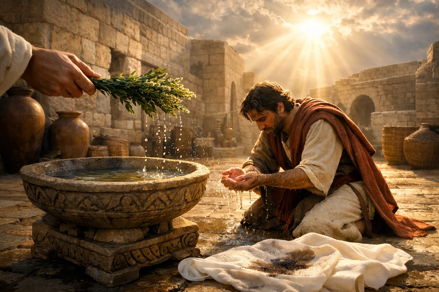 Cleansed with Hyssop