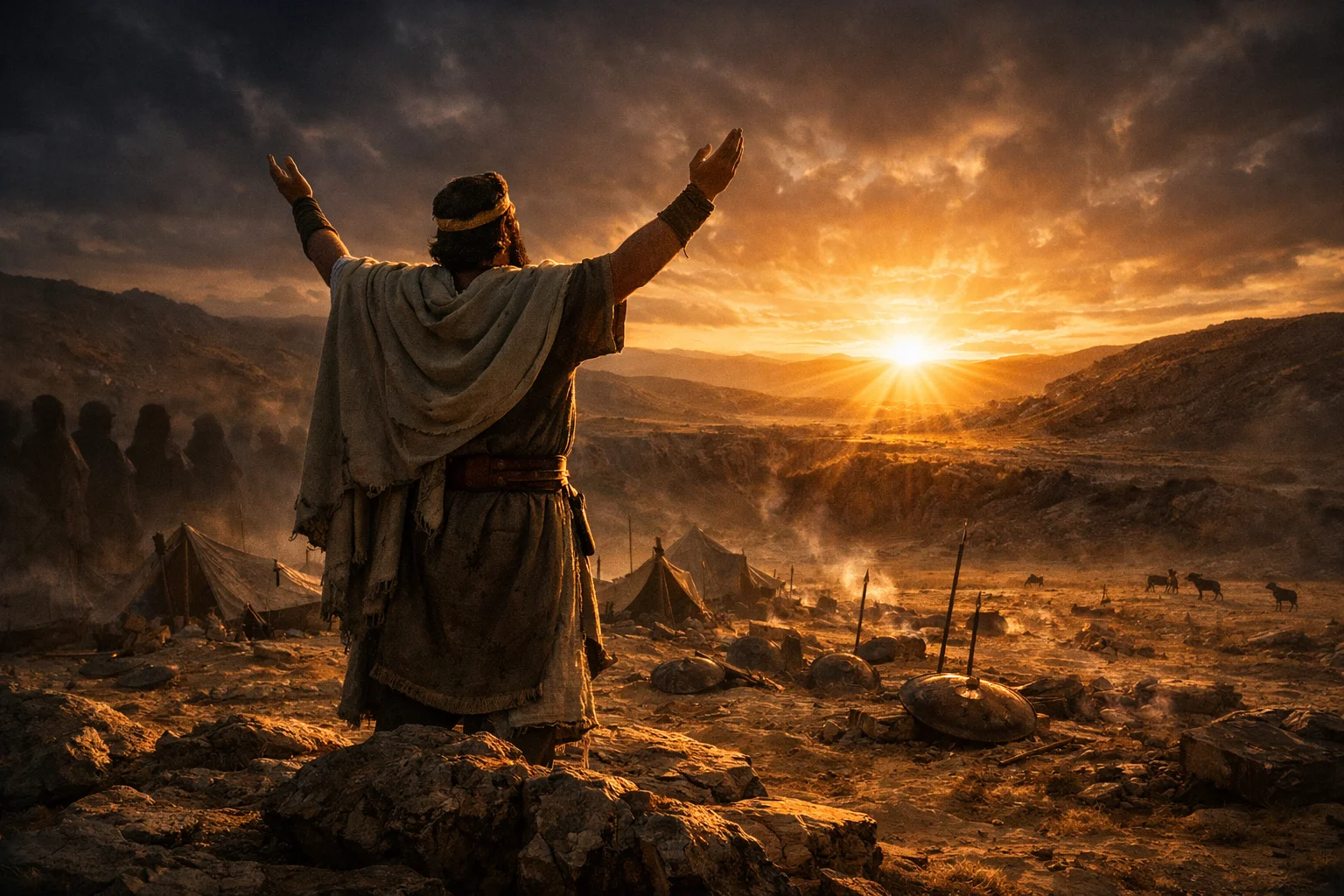 The King Rejoices as Enemies Fade