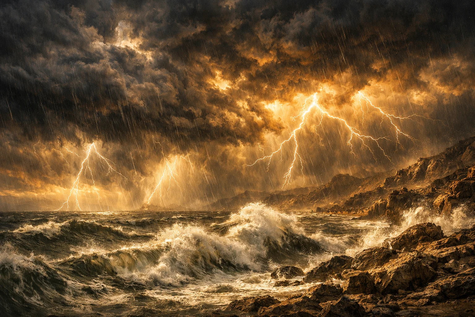 The Sea Trembles Before God