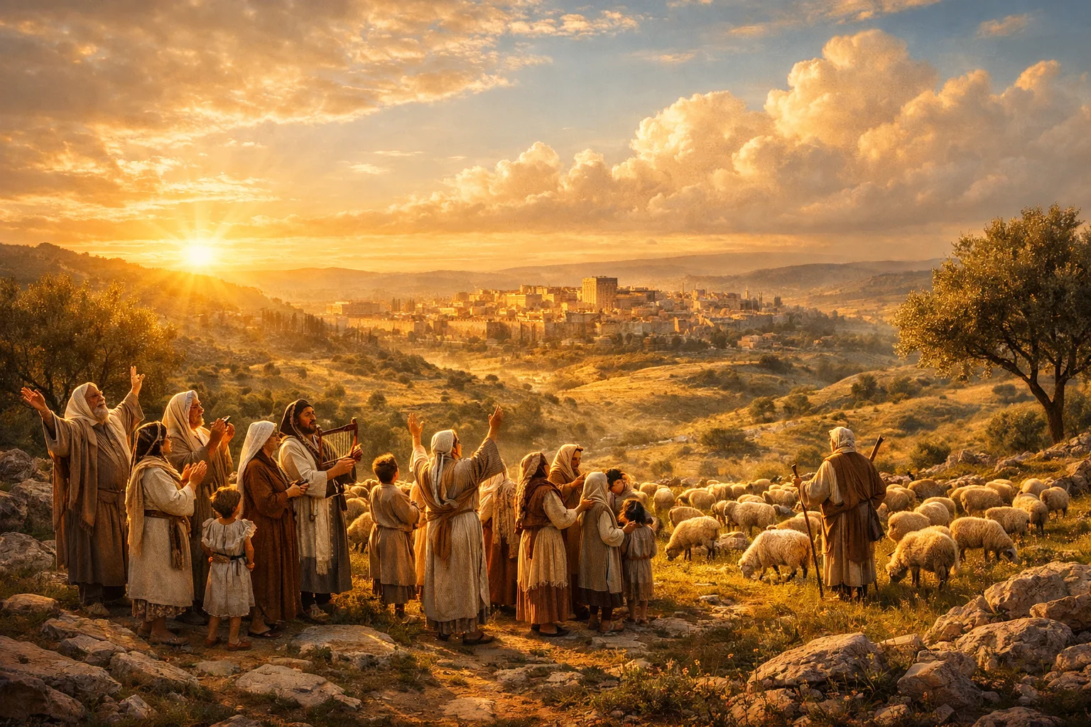 Sheep of His Pasture Praise Forever