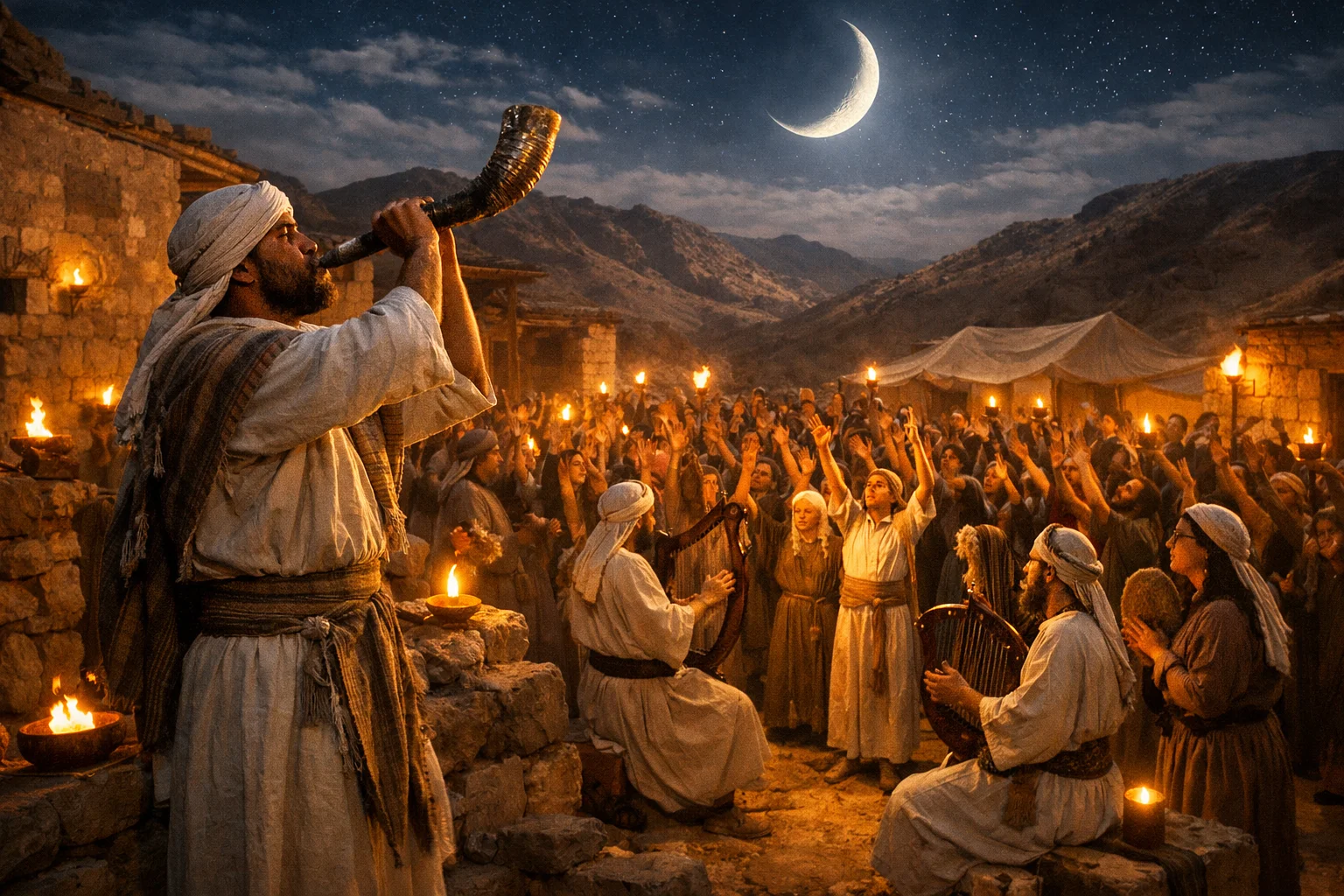 Festival Trumpet at the New Moon