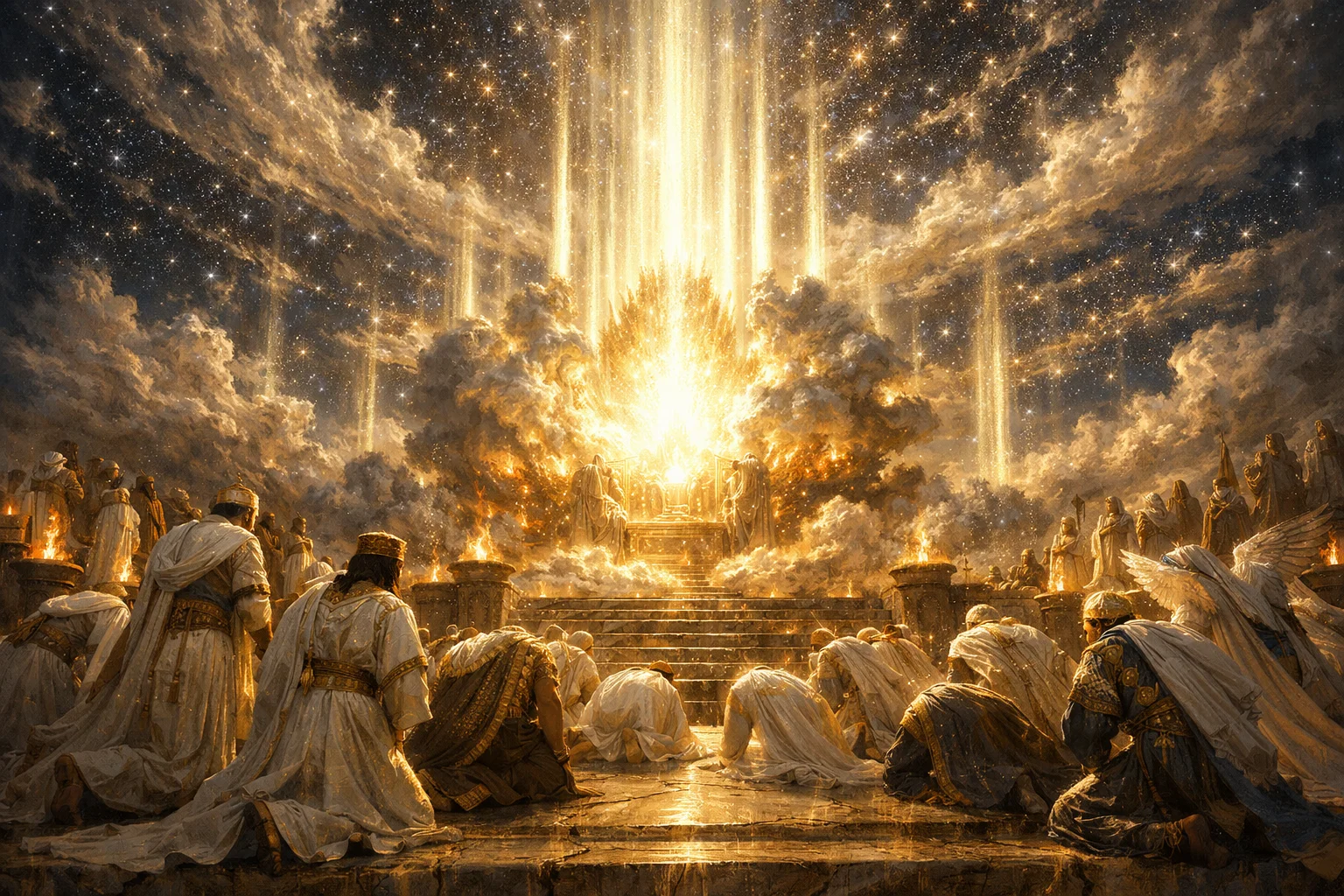 The Heavenly Council Praises the Lord