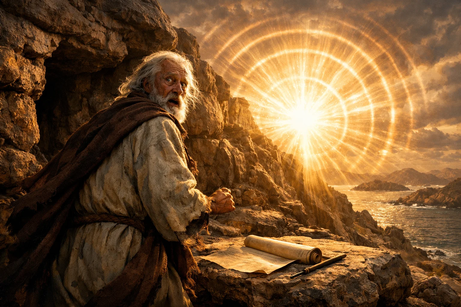 John on Patmos Hears the Trumpet Voice