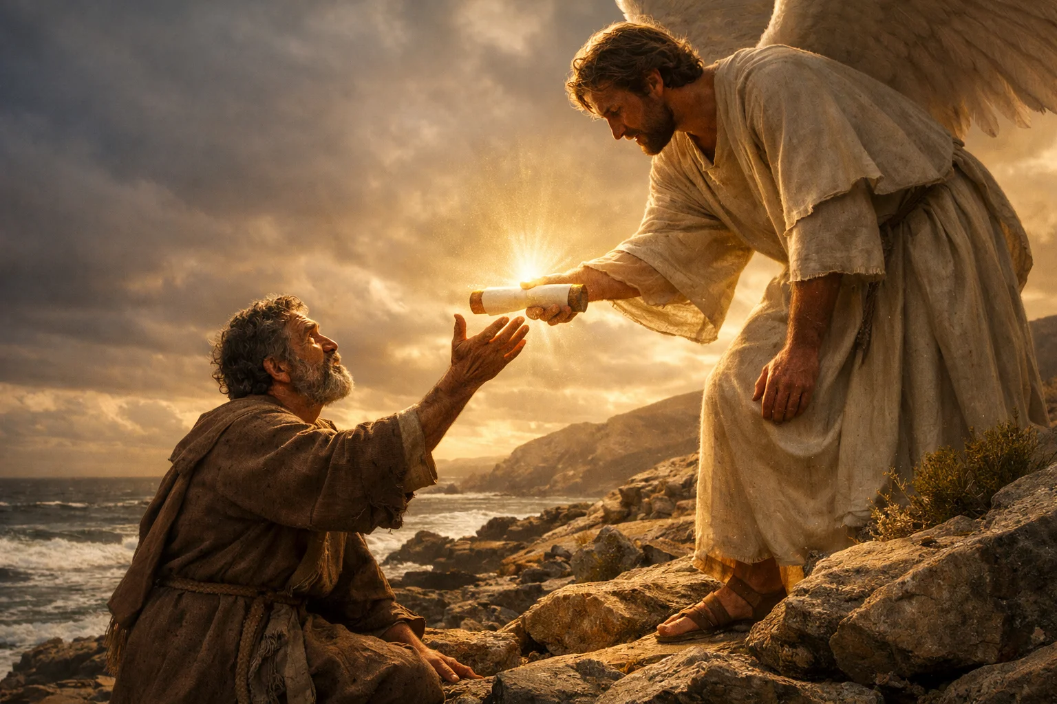 John Receives the Little Scroll