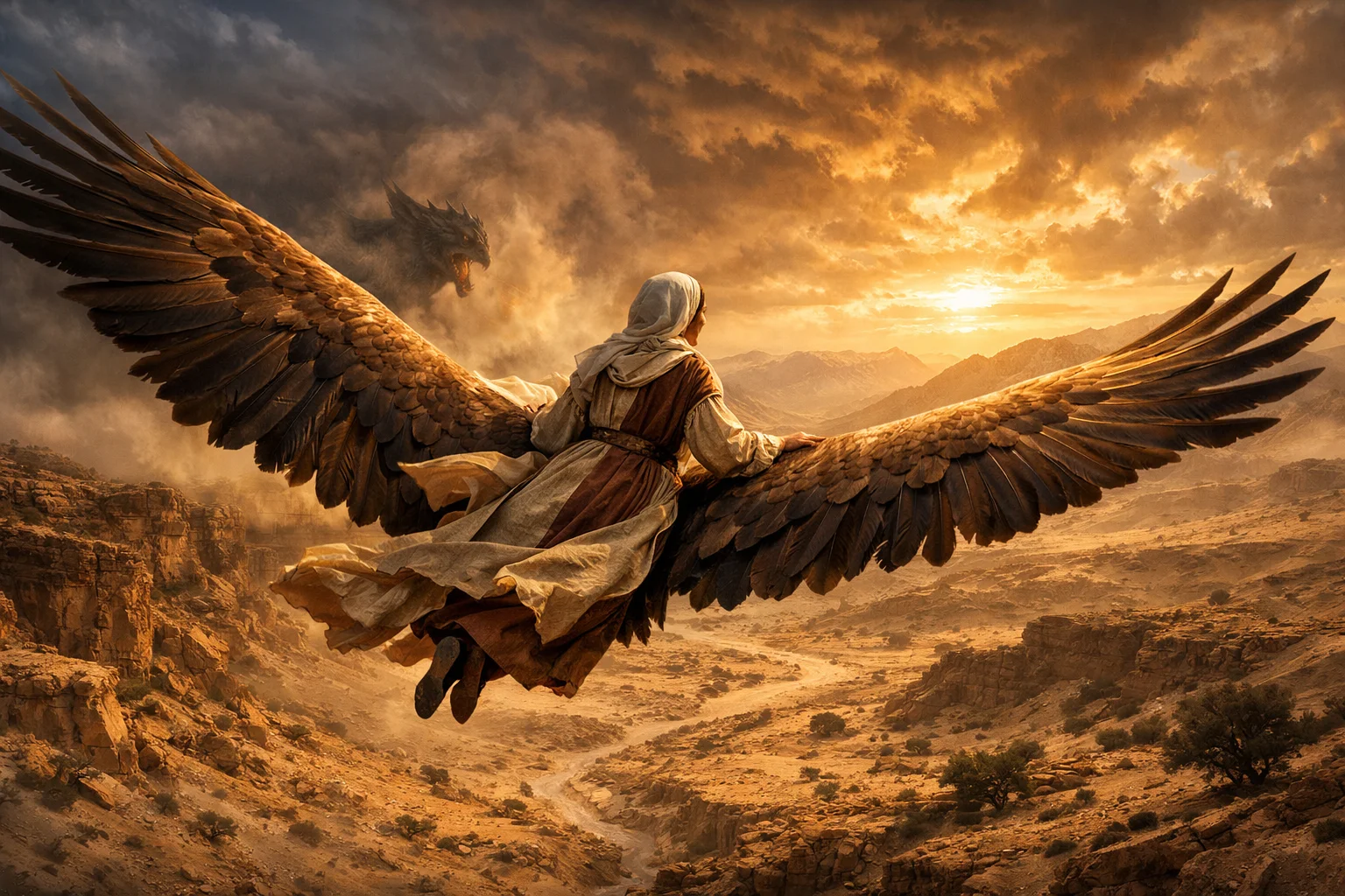 The Woman Given Eagle's Wings