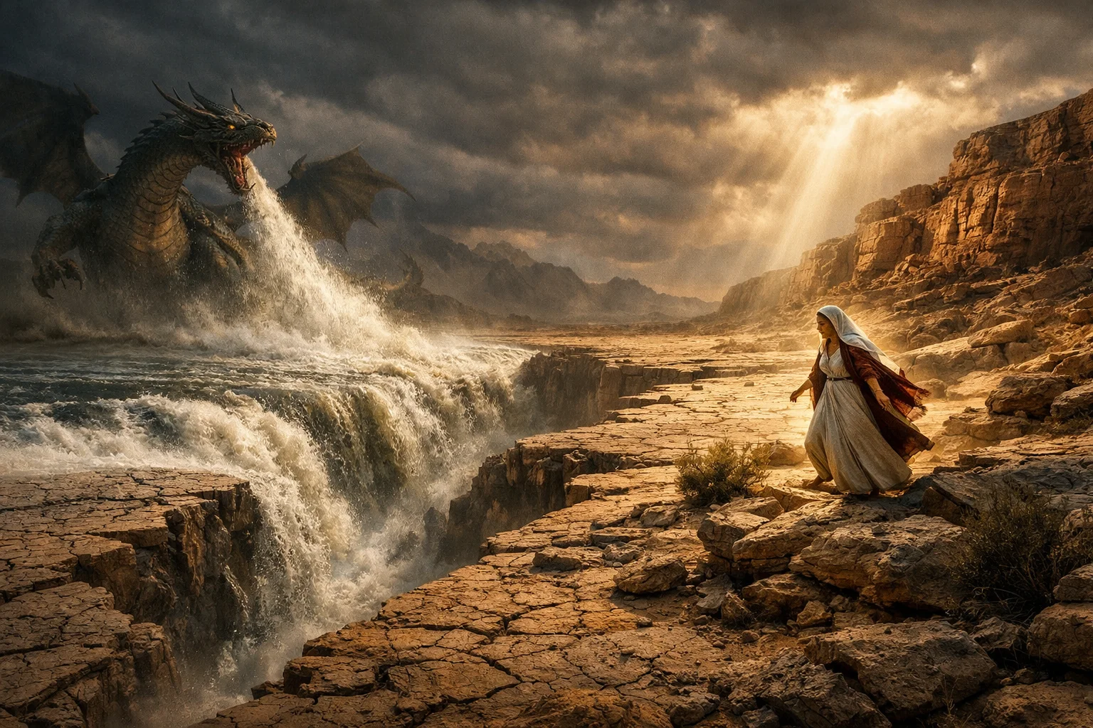 The Earth Swallows the River