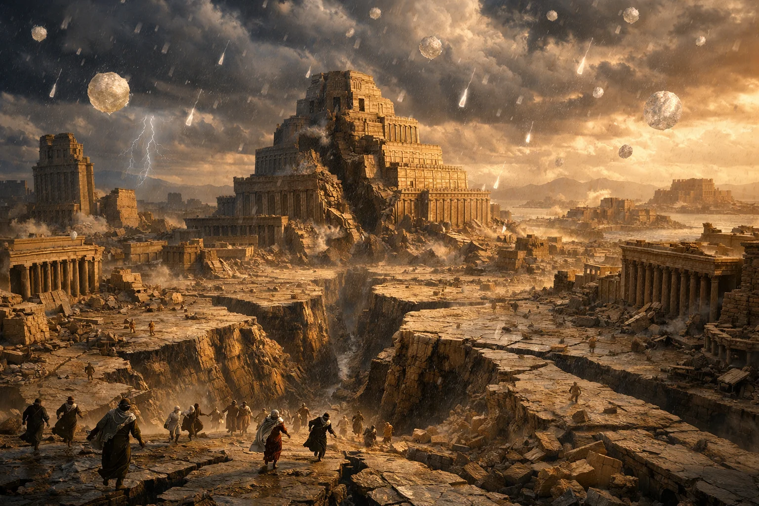 Babylon Falls Under Hail