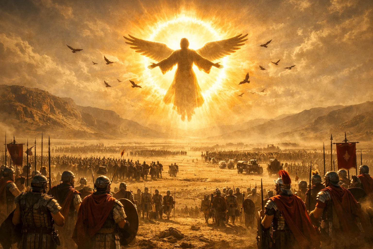 The Angel in the Sun Summons the Birds