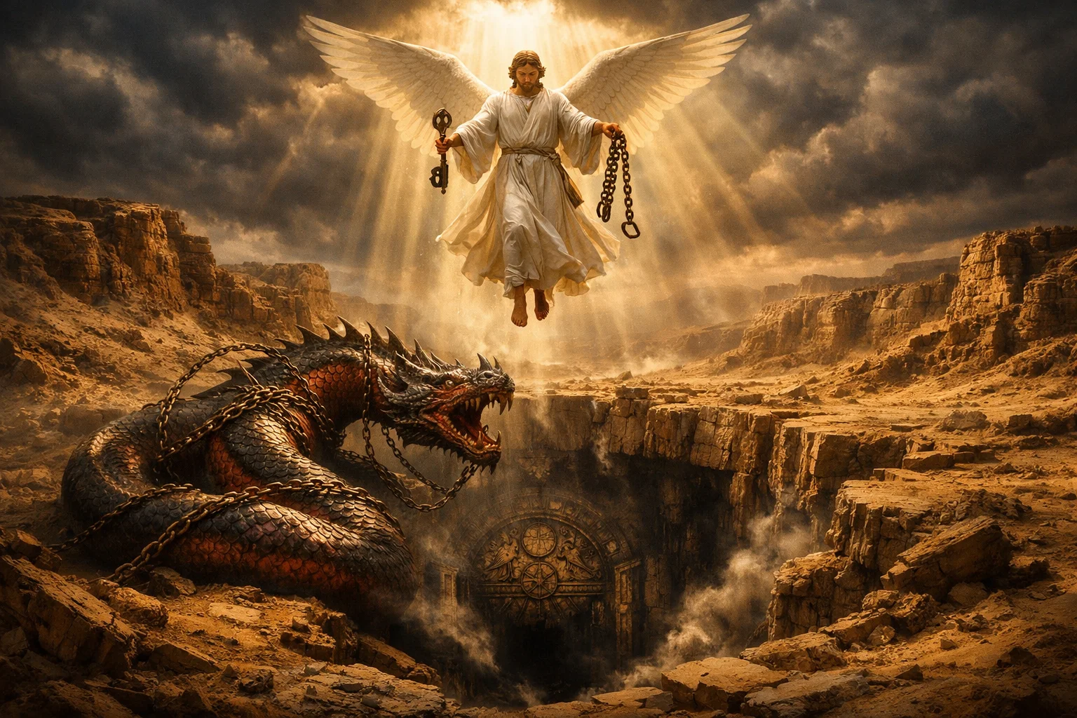 The Angel with the Key and Chain