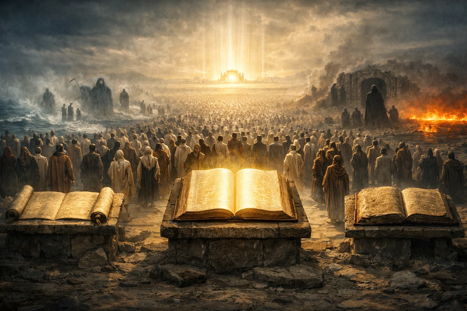 The Books Opened Before the Dead