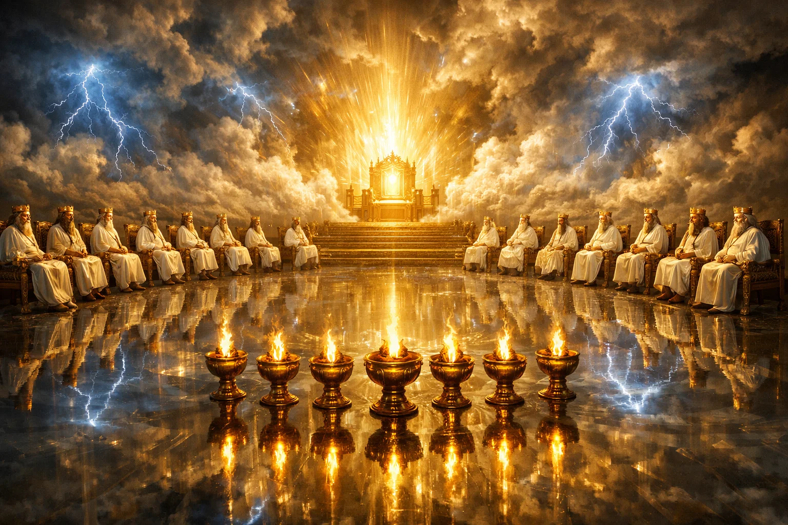 Elders, Lamps, and the Crystal Sea