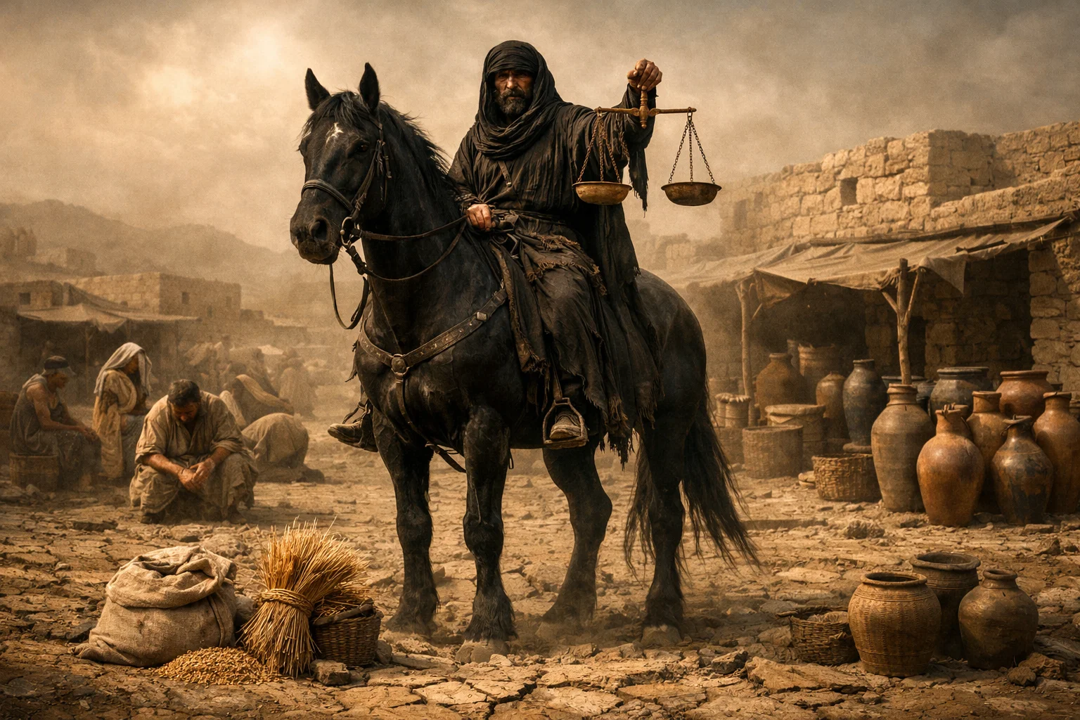 The Third Seal: The Black Horse of Famine