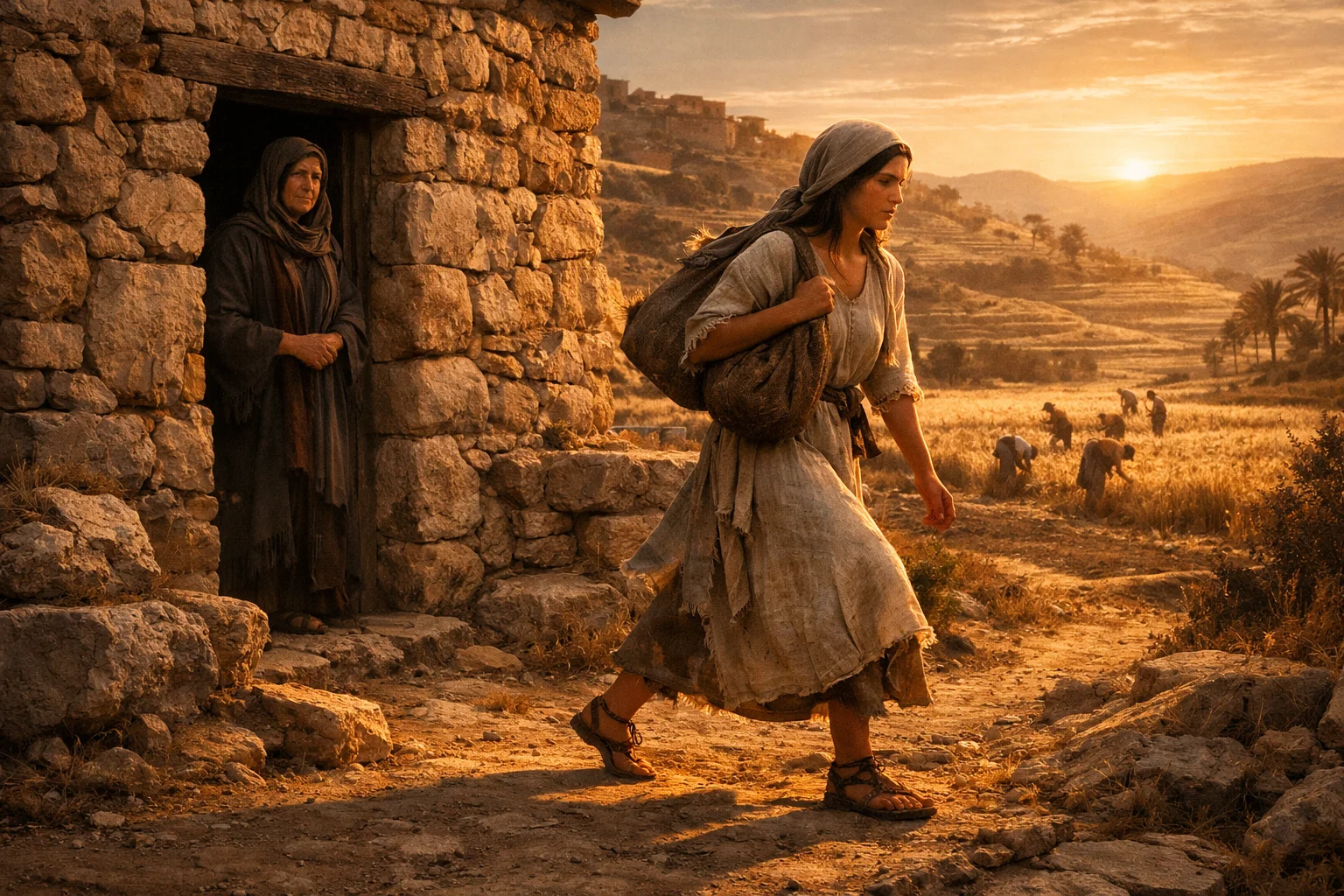 Ruth Sets Out to Glean