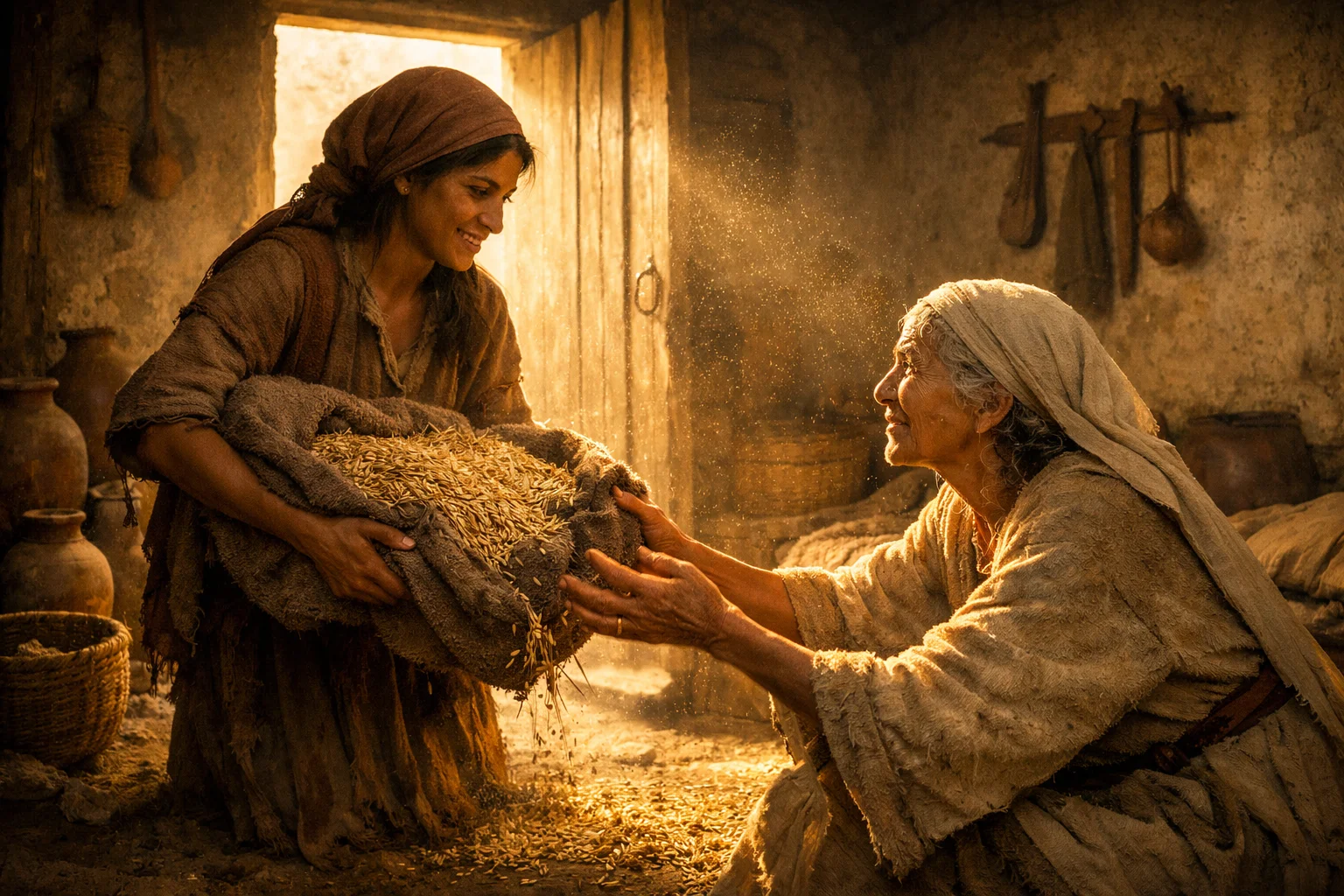 Ruth Returns to Naomi