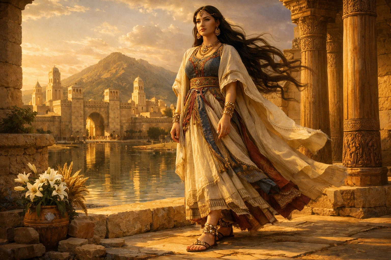 The Bride Adorned in Sandals