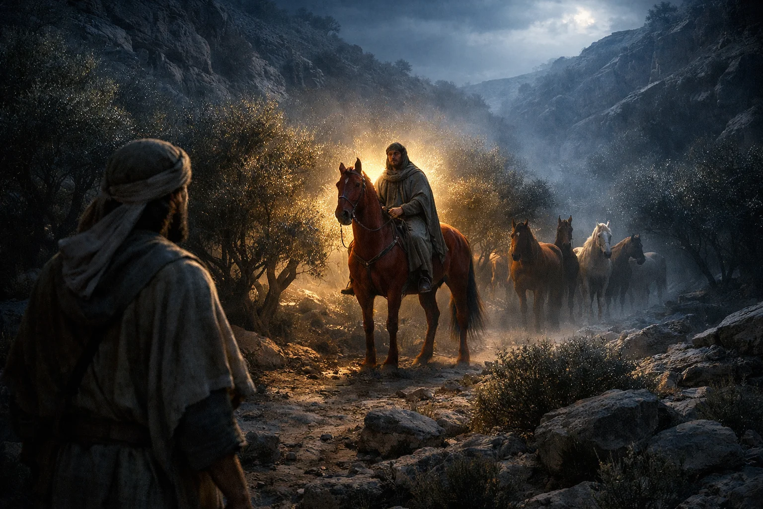 The Rider Among the Myrtle Trees