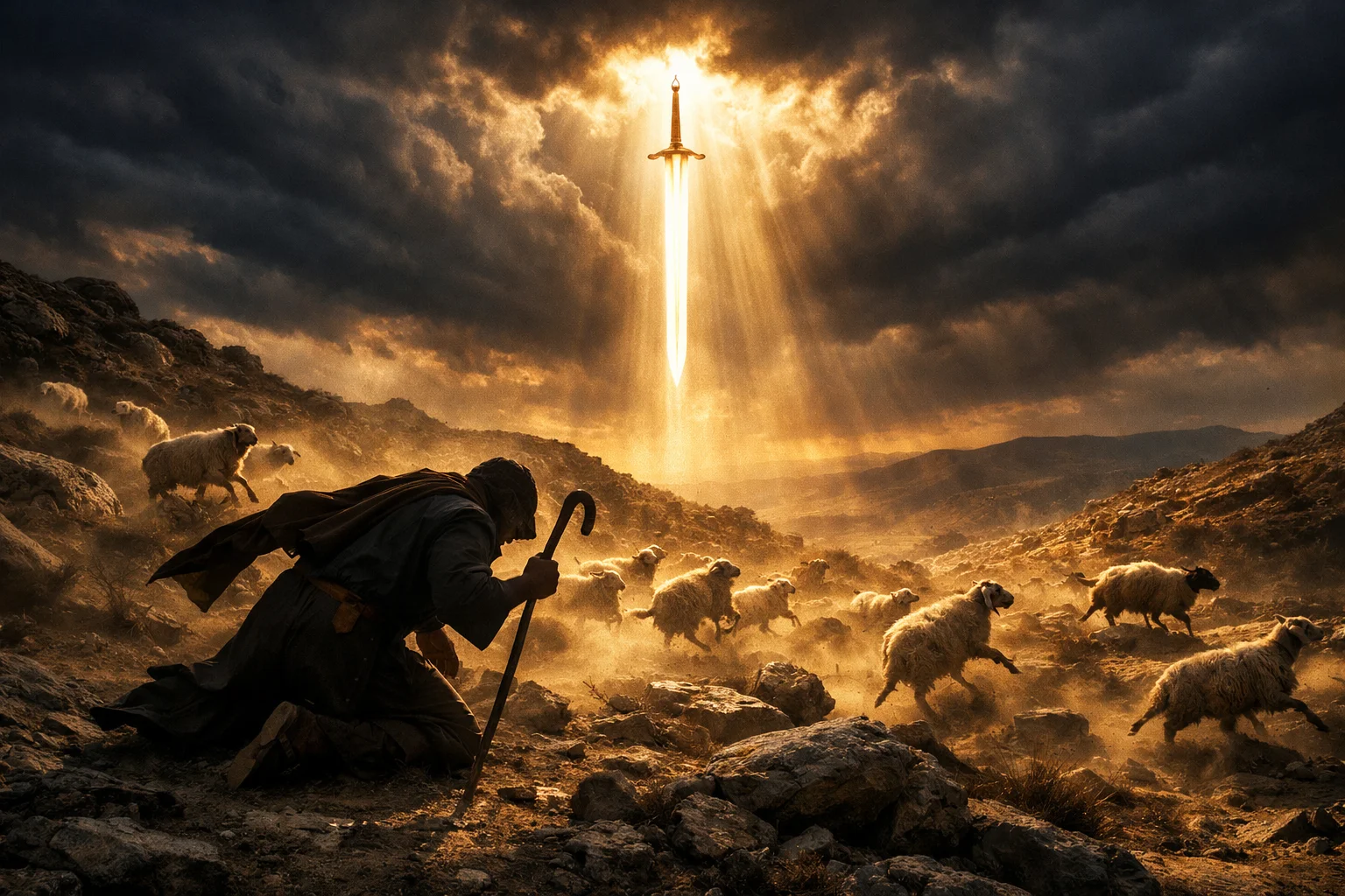 The Shepherd Struck and the Sheep Scattered