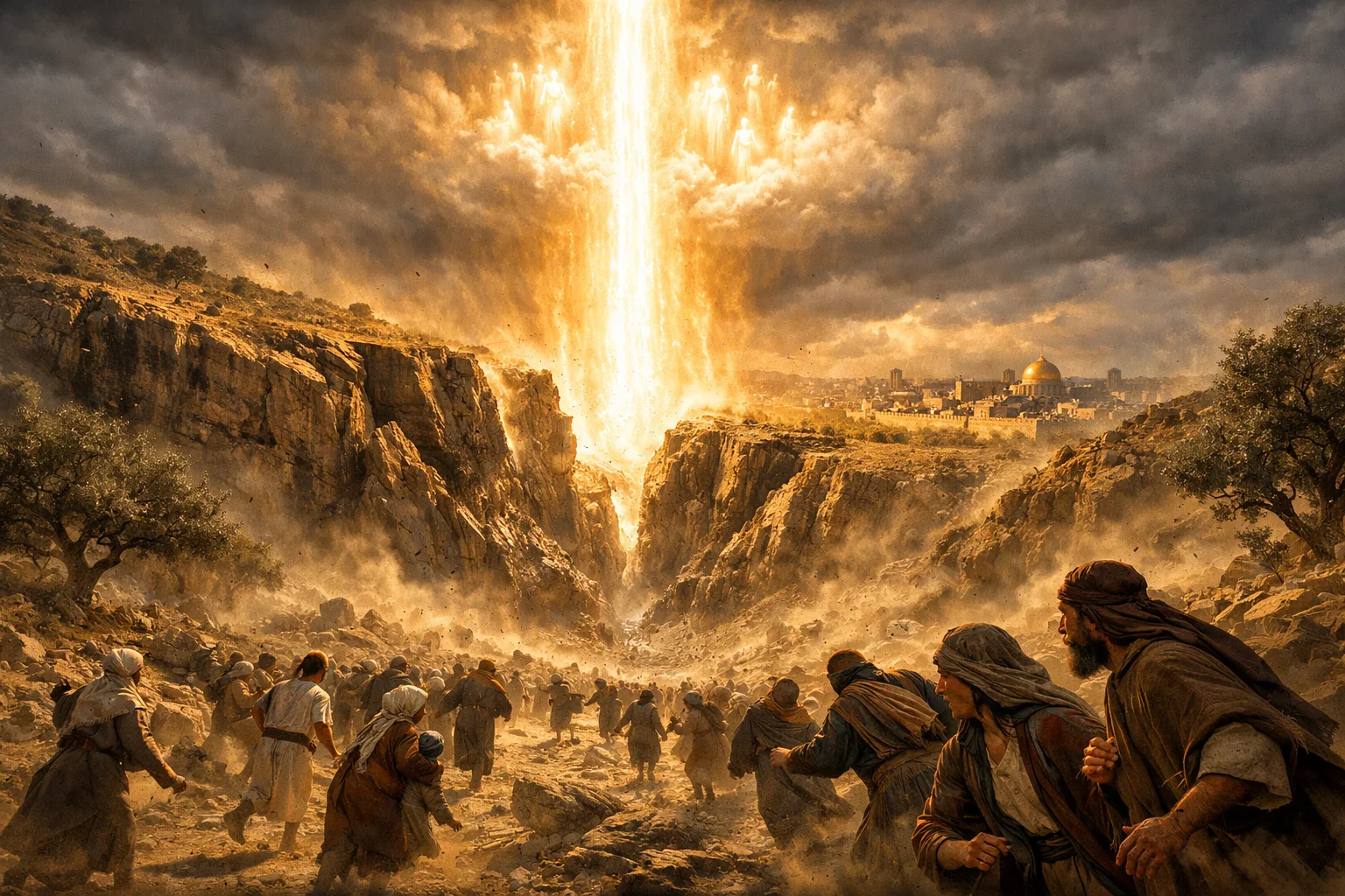 The LORD Stands on the Mount of Olives