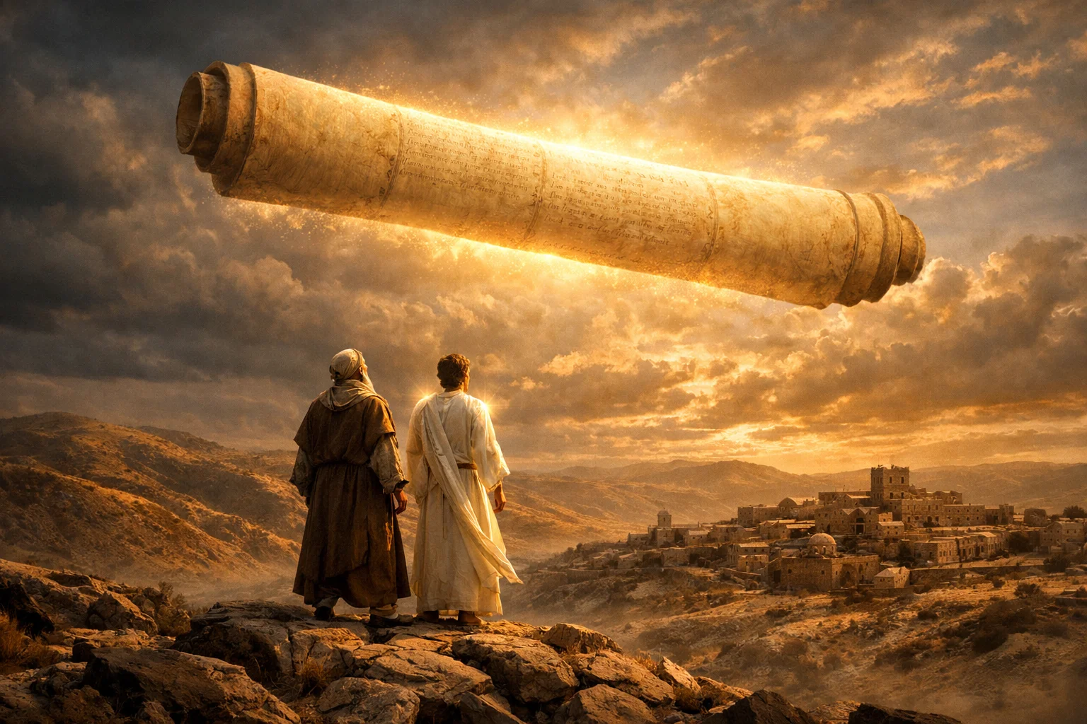 The Flying Scroll Appears